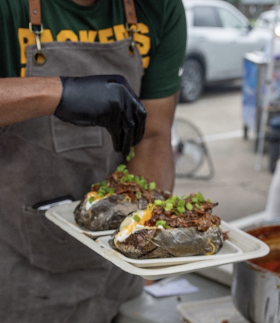 Loaded smoked potato